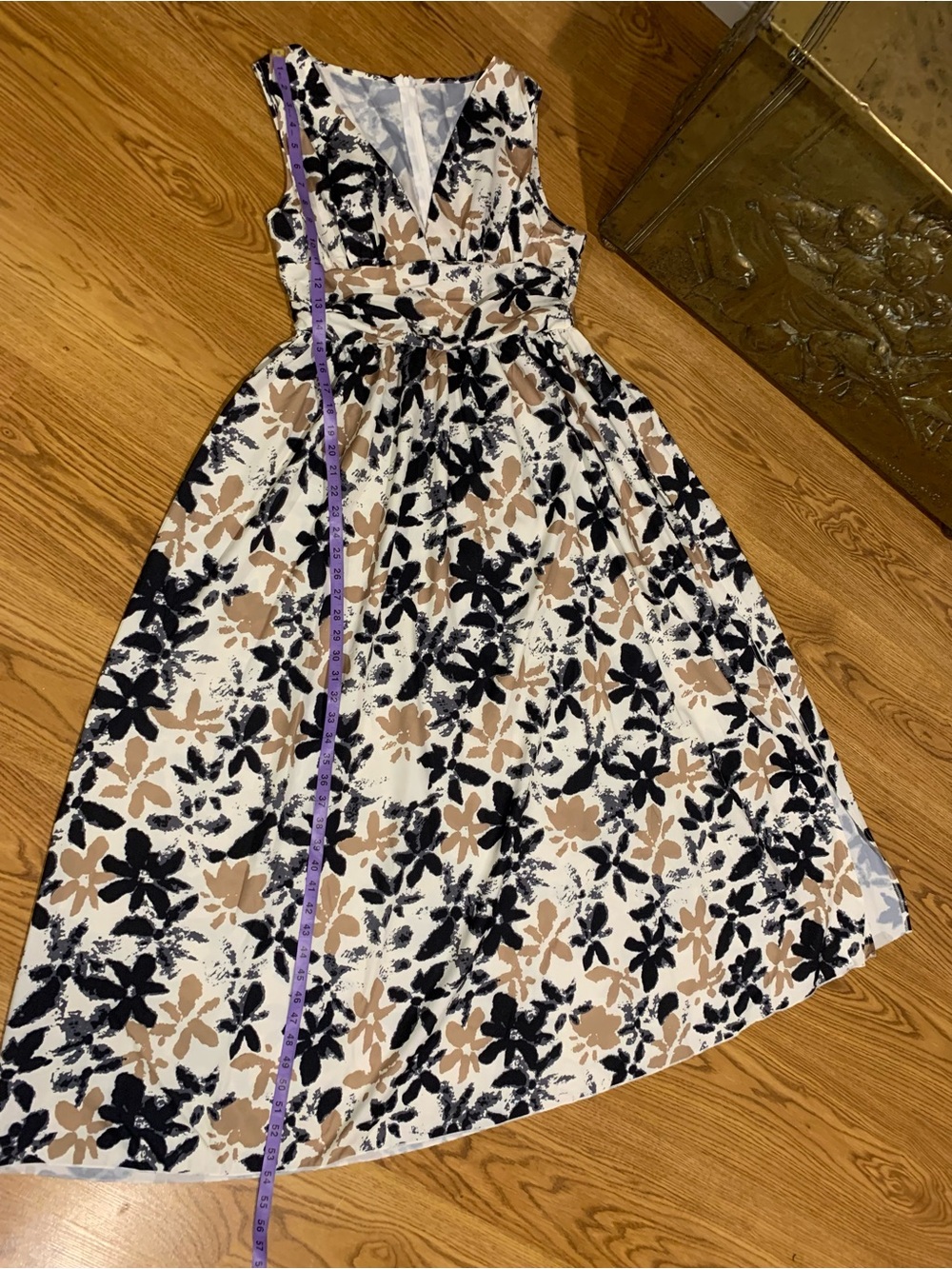 LAST ONE 🔥 Floral Print Deep V Neck Dress - Picture 11 of 16